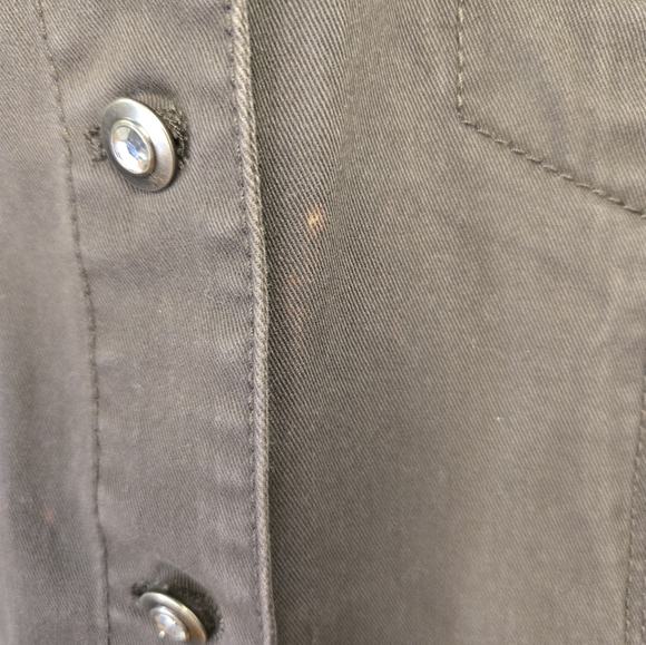 Chico's Adorned Denim Jacket *flaw* - Picture 6 of 12